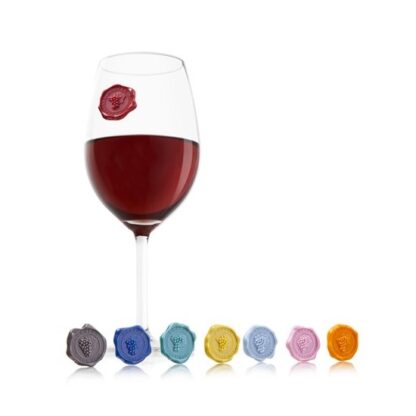 Vacuvin Glasmarkers Classic Grapes - 8 stuks