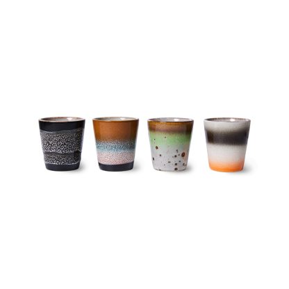 HKLiving 70's Ristretto Mugs Good Vibes
