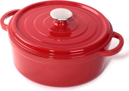 Cuisinova Braadpan Gietijzer Rood – 28 cm