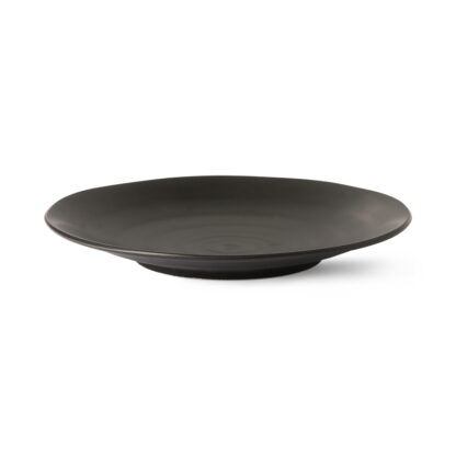 HKliving Kyoto- Japans dinerbord Zwart 25.5cm