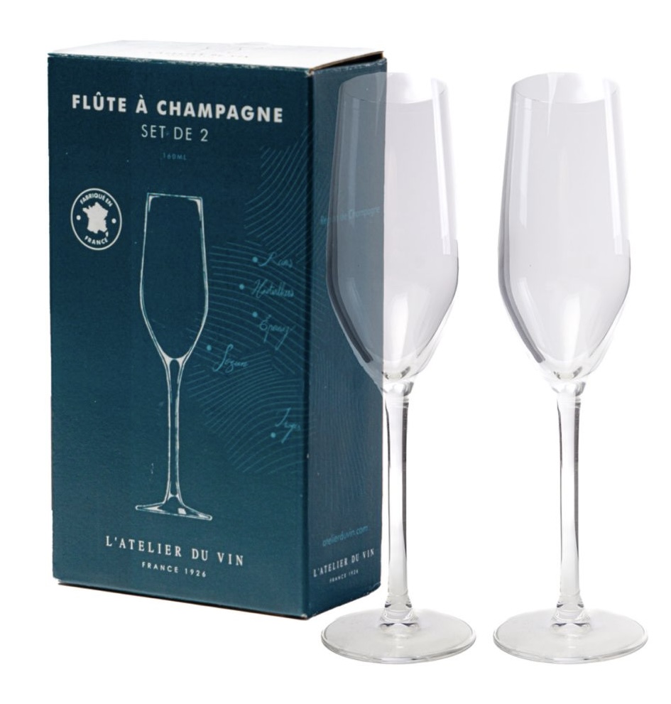 L'Atelier du Vin Champagne Glazen – 2 stuks