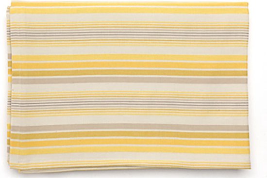 Tint Tafelkleed Striped Drill Satin Miel - 150 x 250 cm