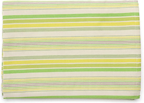 Tint Tafelkleed Striped Drill Satin Tilleul - 150 x 250 cm