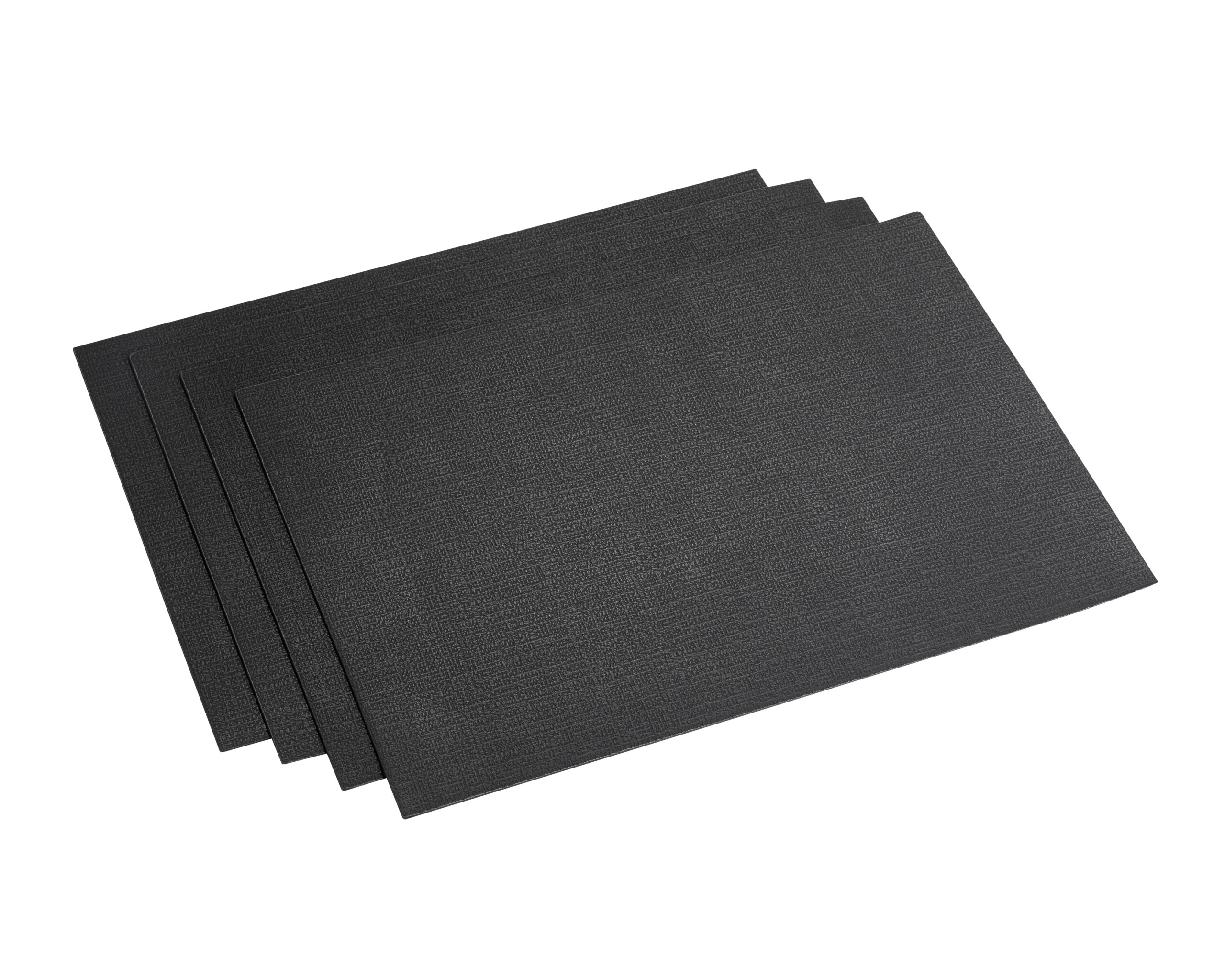 Placemat Vegan Leather - Rechthoekig 43x 30 - Zwart