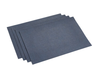 Placemat Vegan Leather - Rechthoekig 43x 30 - Donkerblauw