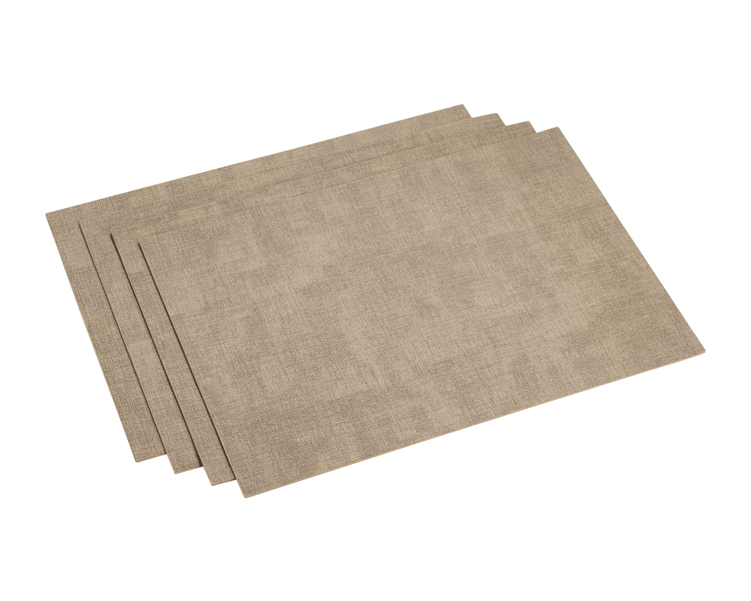 Placemat Vegan Leather - Rechthoekig 43x 30 - Lichtbruin