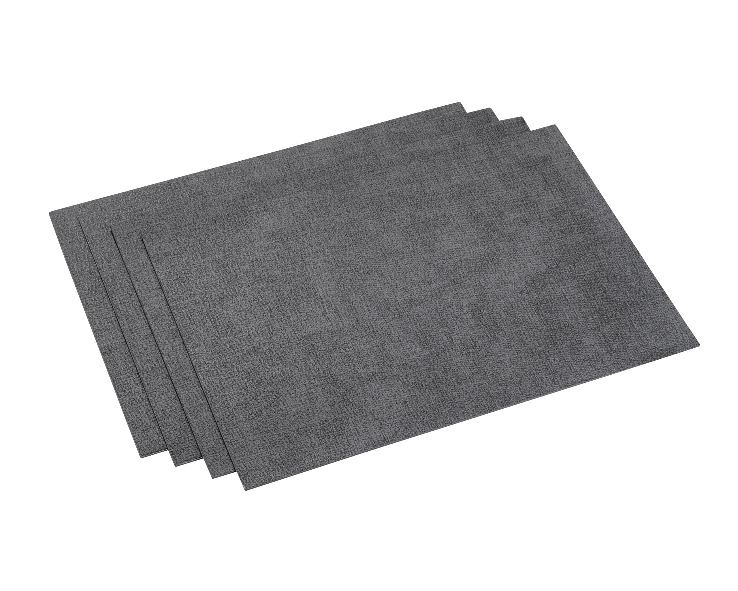 Placemat Vegan Leather - Rechthoekig 43x 30 - Donkergrijs