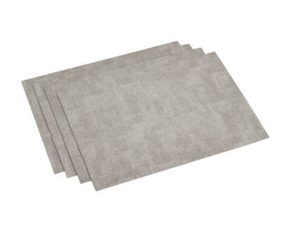 Placemat Vegan Leather - Rechthoekig 43x 30 - Lichtgrijs