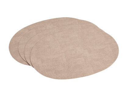 Placemat Vegan Leather - Ovaal 48x 32 - Zalmroze