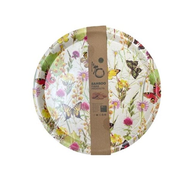 Basic Culinair Dienblad rond 35cm- Natuur