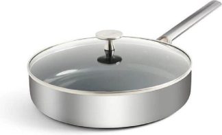 Royal VKB Hapjespan Met Deksel RVS 28cm
