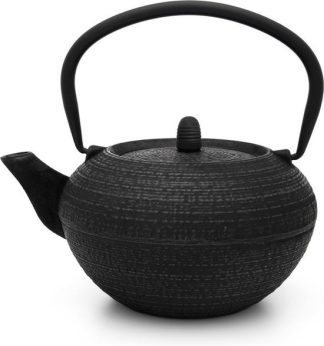 Bredemeijer Gietijzeren Theepot Tibet Zwart – 1.2 Liter