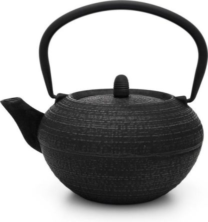 Bredemeijer Gietijzeren Theepot Tibet Zwart – 1.2 Liter