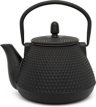 Gietijzeren Theepot Wuhan Zwart – 0.8 Liter