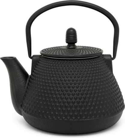 Gietijzeren Theepot Wuhan Zwart – 0.8 Liter