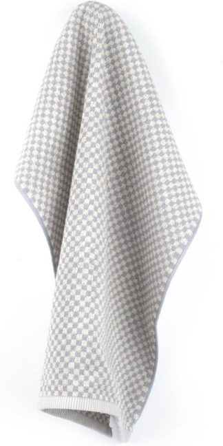 Bunzlau Handdoek – Small Check Grey