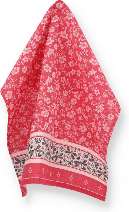 Bunzlau Theedoek – Dragonfly Red