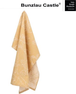 Bunzlau Theedoek – Almond Blossom Yellow