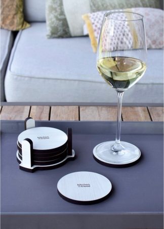 Kitchen-Trend-Onderzetters-Coaster-Set-Van-6-Wit