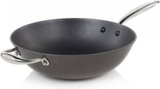 Point-Virgule-Wokpan-Pan-À-Moi-Gietijzer-Met-Excalibur-Coating-30cm