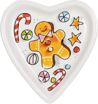 Blond Amsterdam Kerst Petit four hartje 12cm