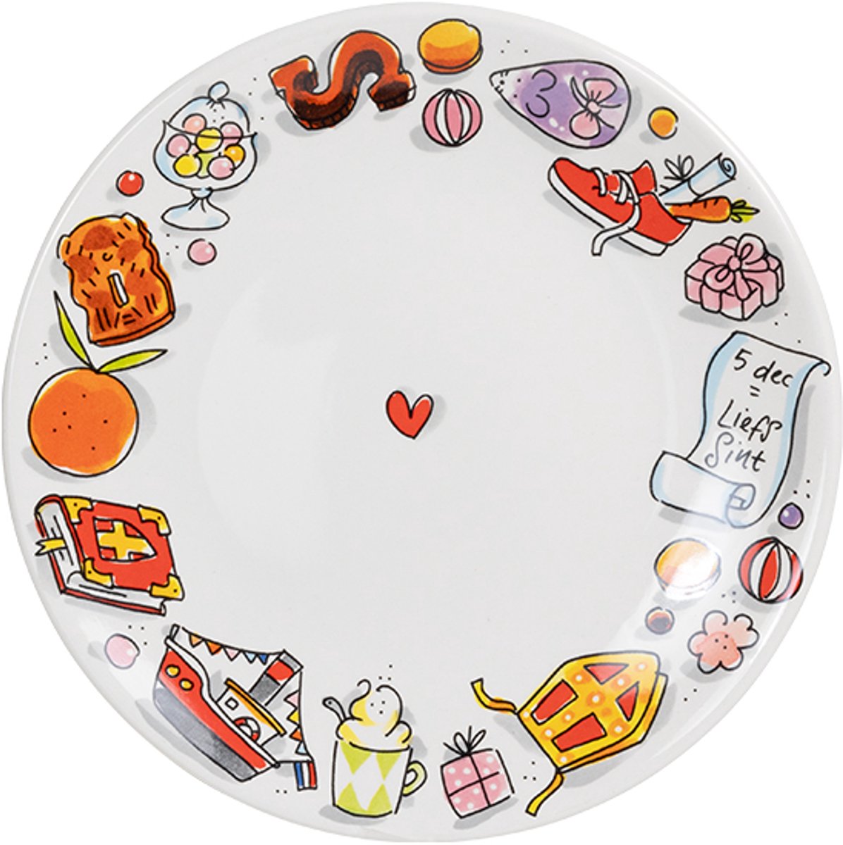 Blond Amsterdam Sint bord 22cm