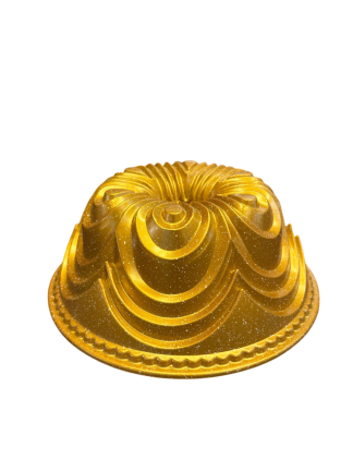 Bakvorm Ribbel Gietaluminium Goud