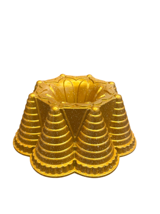 Bakvorm Tulband Gietaluminium Goud