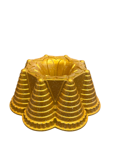 Bakvorm Tulband Gietaluminium Goud