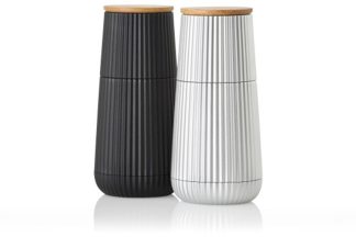 Adhoc Scape Peper- & Zoutmolen 13cm - Zwart & Zilver