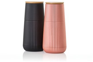 Adhoc Scape Peper- & Zoutmolen 13cm - Zwart & Rosegoud