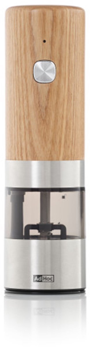 Adhoc Peper- / Zoutmolen Elektrisch Ash Wood 17cm