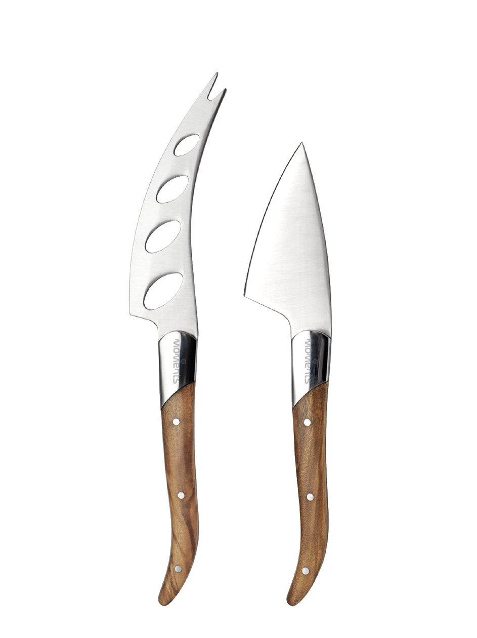 Moments Kaasmessen Olijfhout set van 2