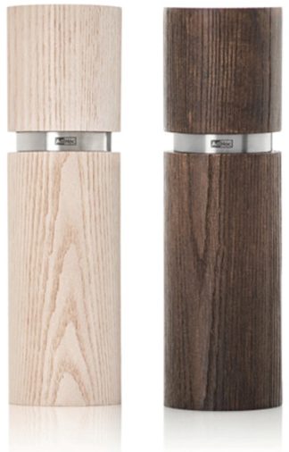 Adhoc Textura Peper- & Zoutmolen 15cm - Bruin & Wit