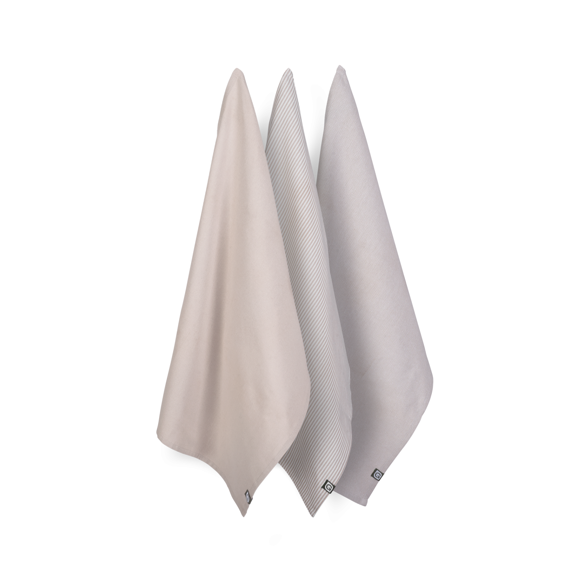 Gruun Theedoeken Set van 3 - Zand